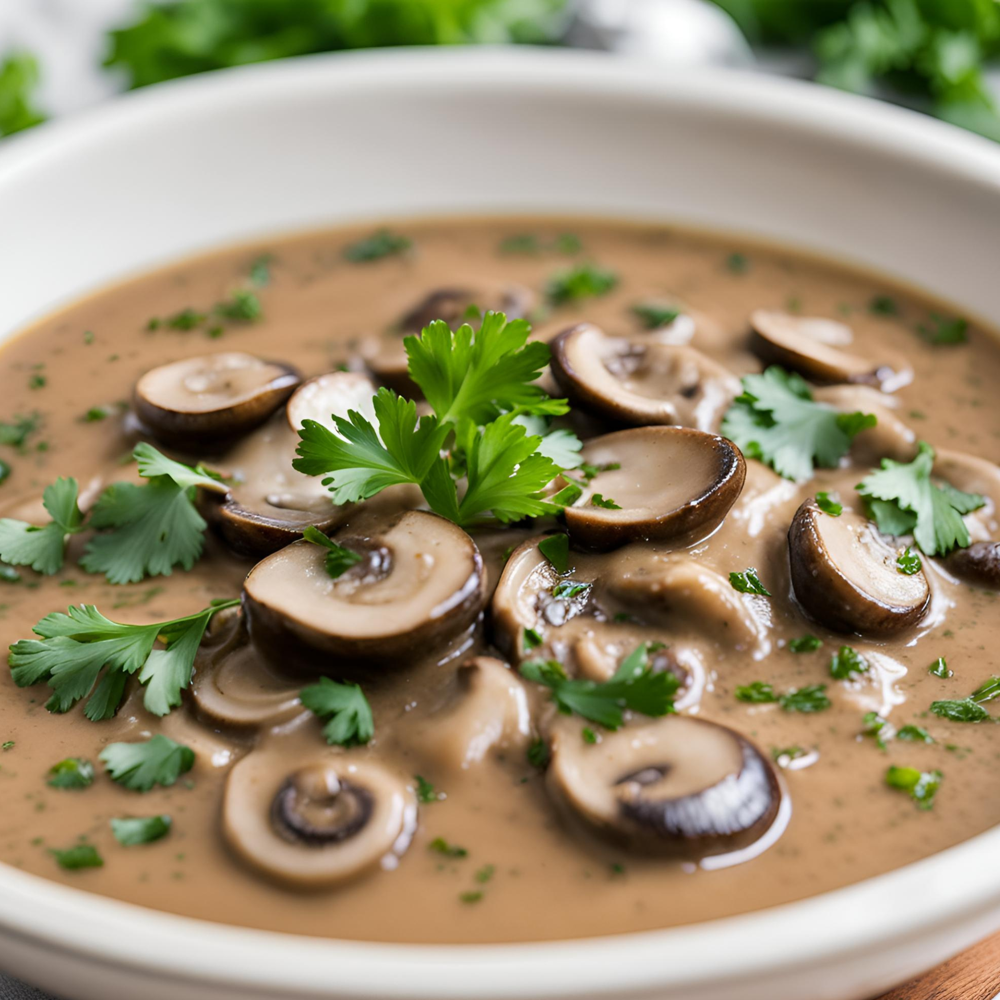 Cremige Kräuter-Pilz-Delikatesse