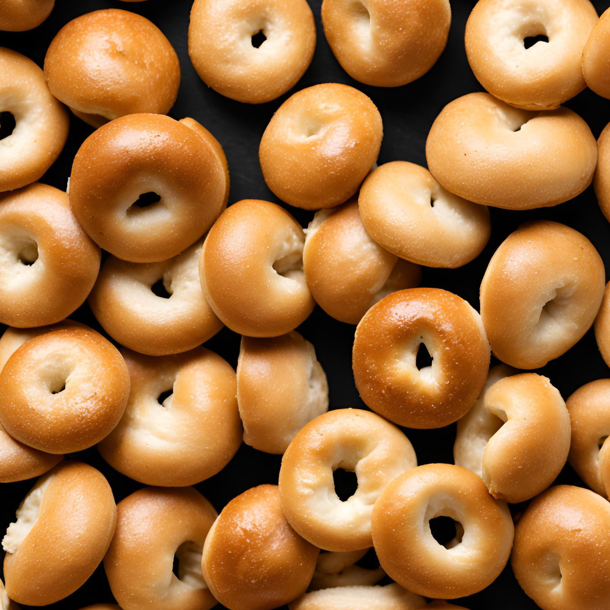 Goldene Mandelmehl Bagels