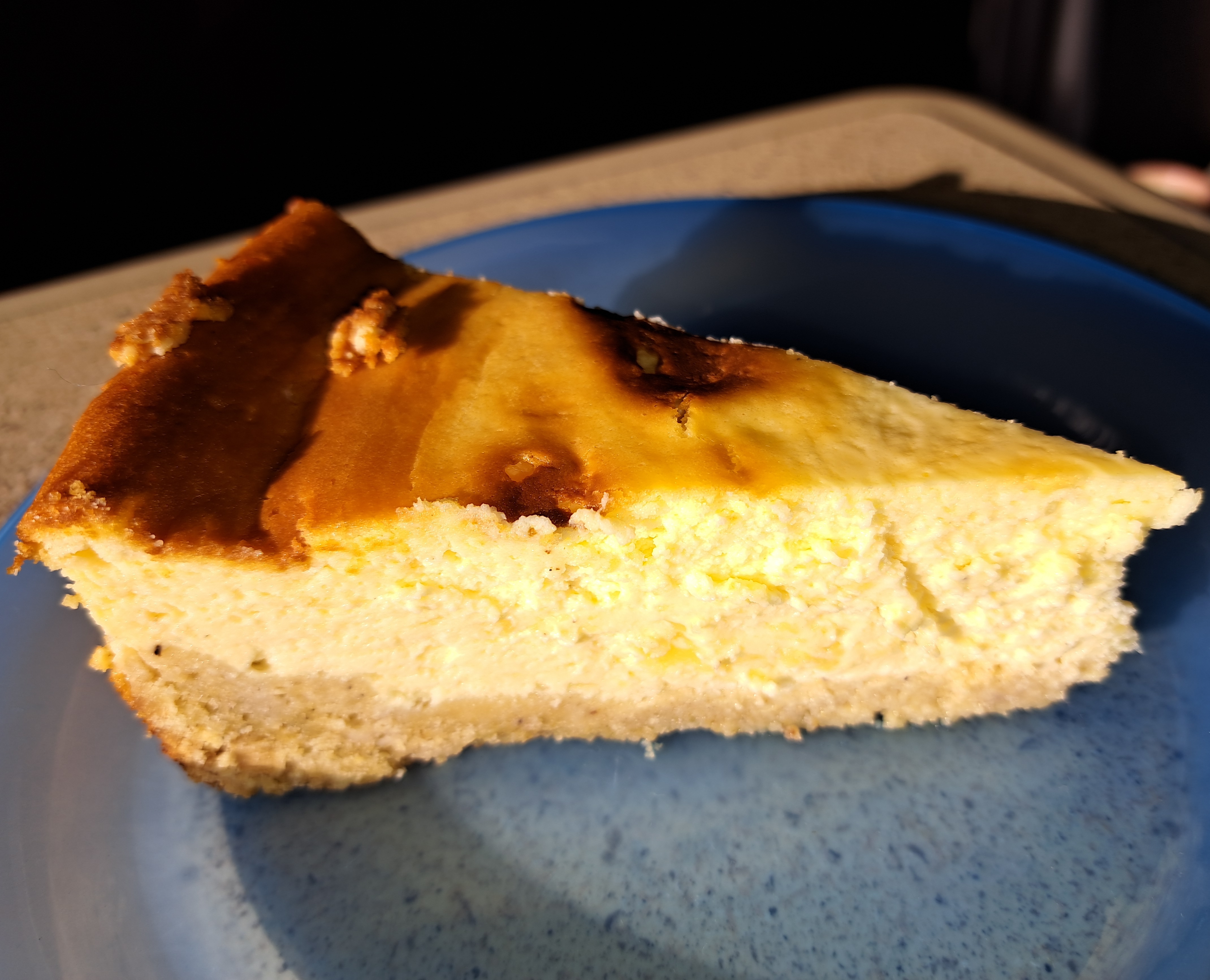 Käsekuchen mit Mürbeteigboden