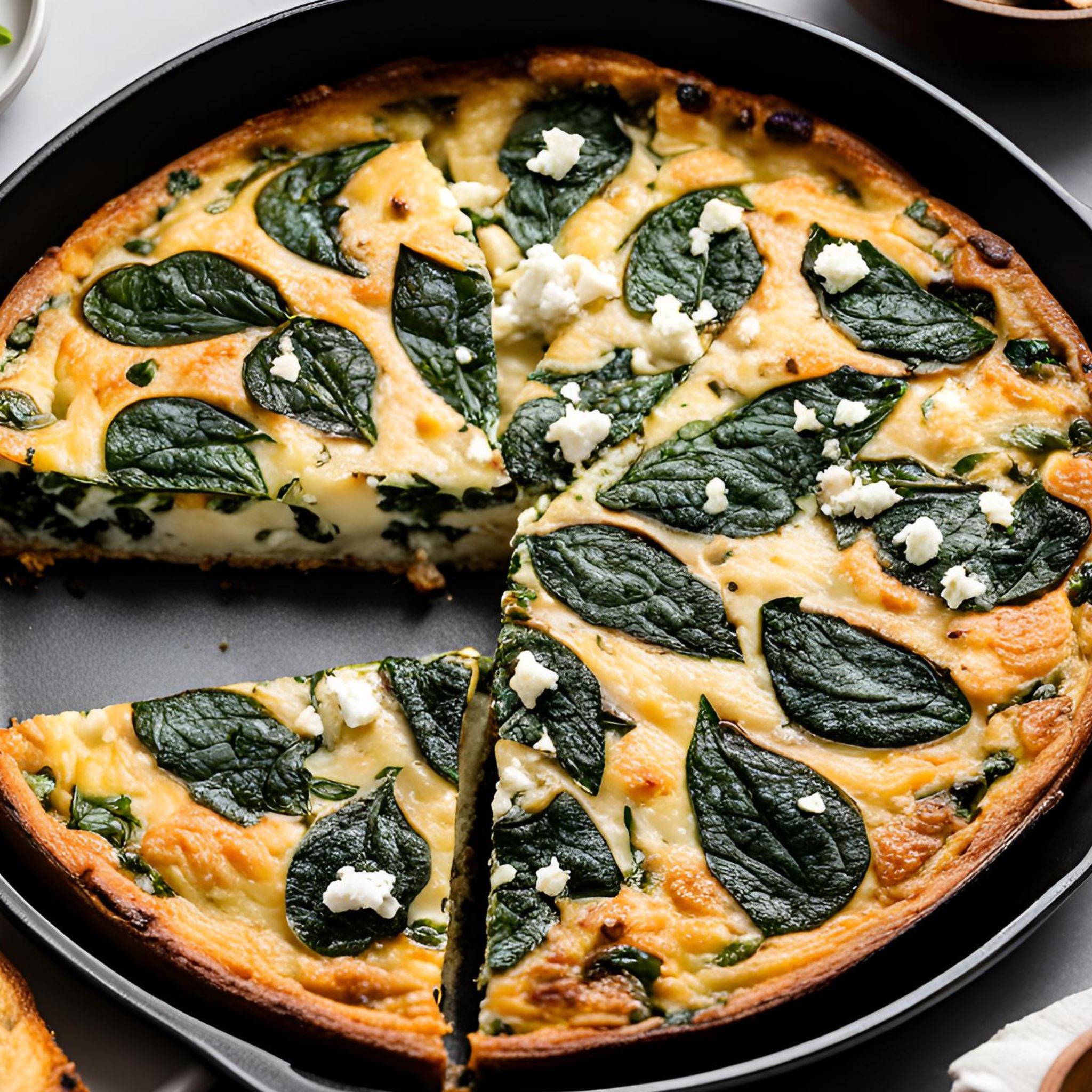 Champignon Spinat Frittata