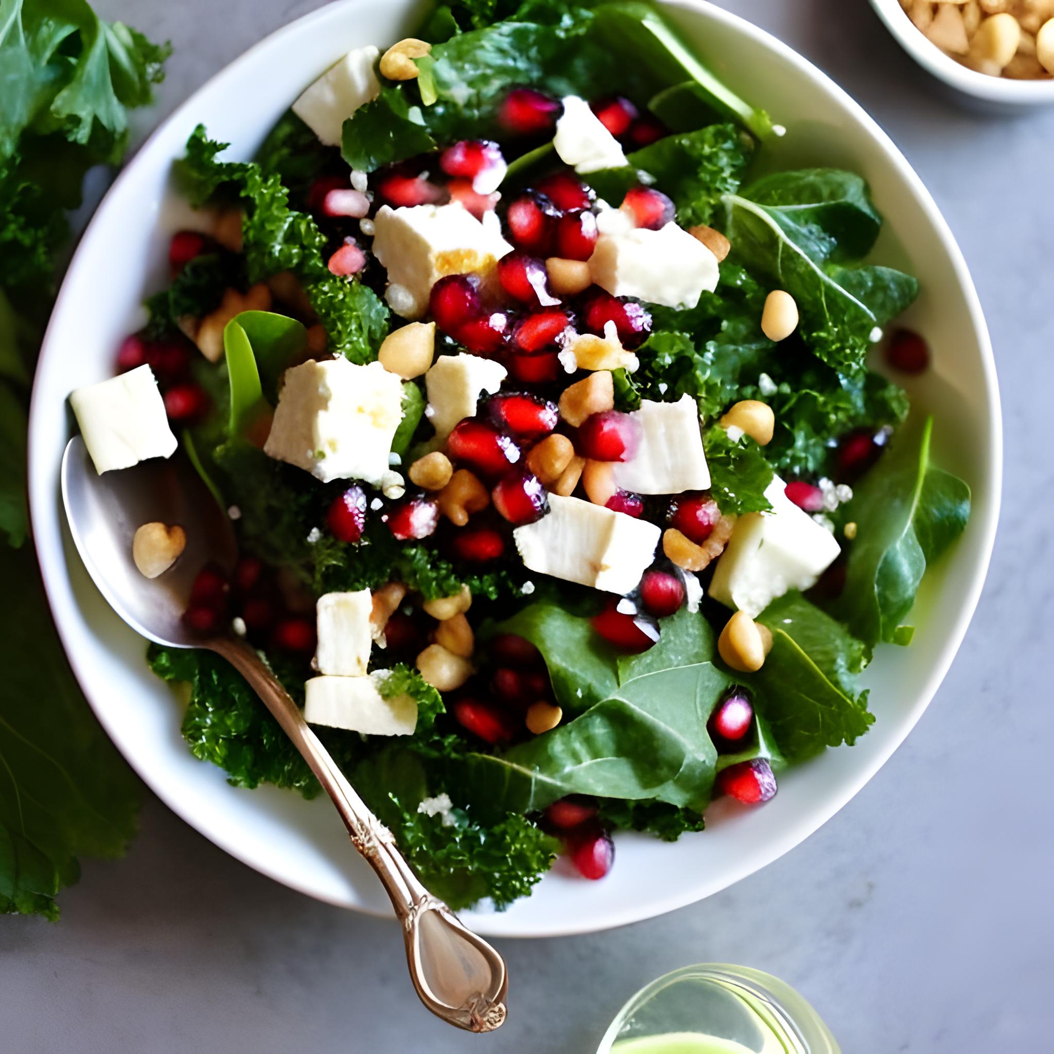 Grünkohl-Granatapfel-Salat