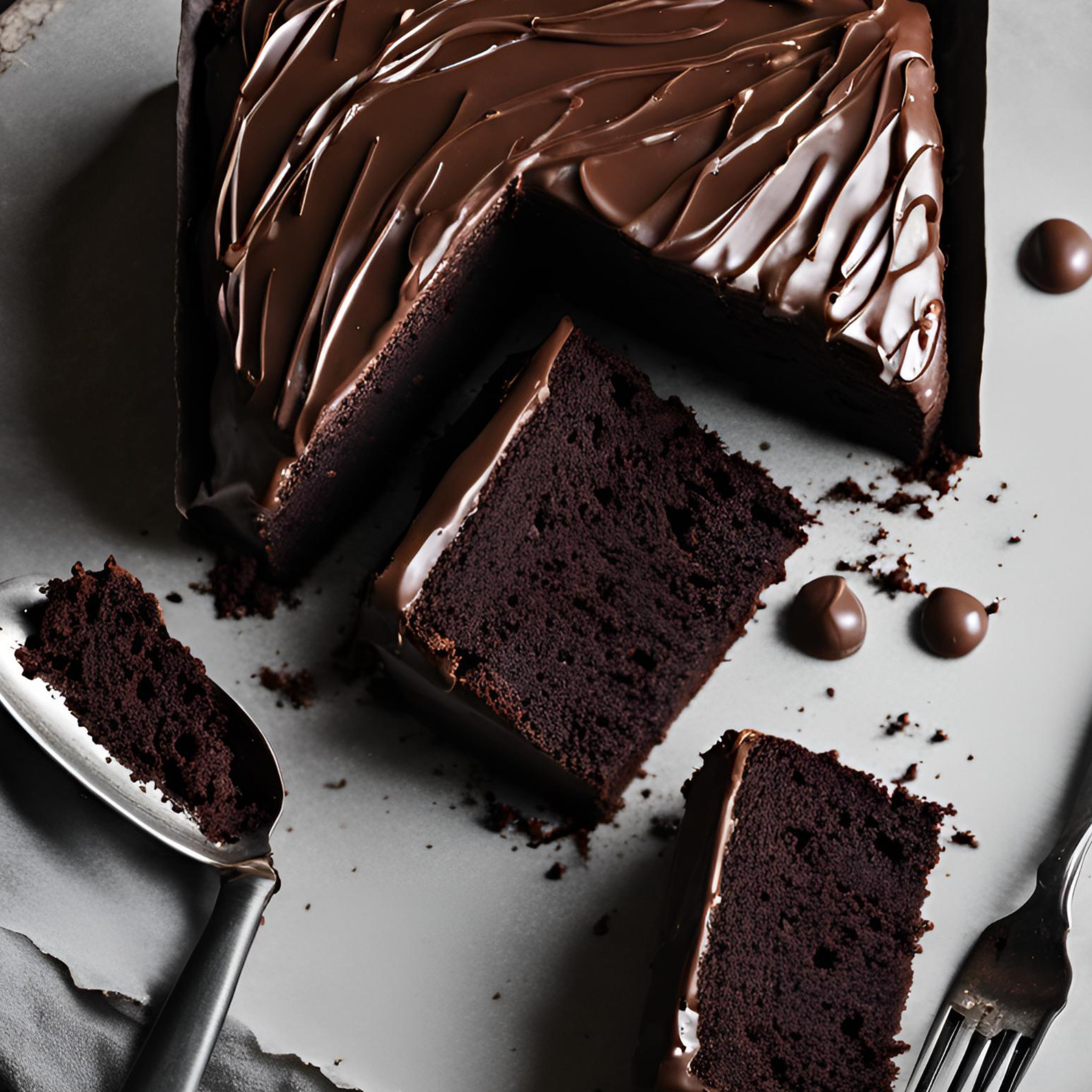 Schokoladenkuchen mit Ganache