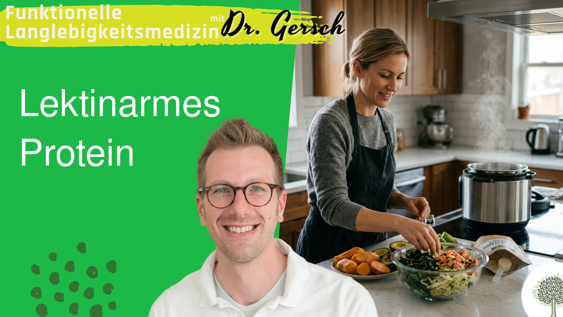 Lektin-gereinigtes Proteinpulver im Dampfdrucktopf, mit Wasser in geschlossenem Beh&auml;lter.