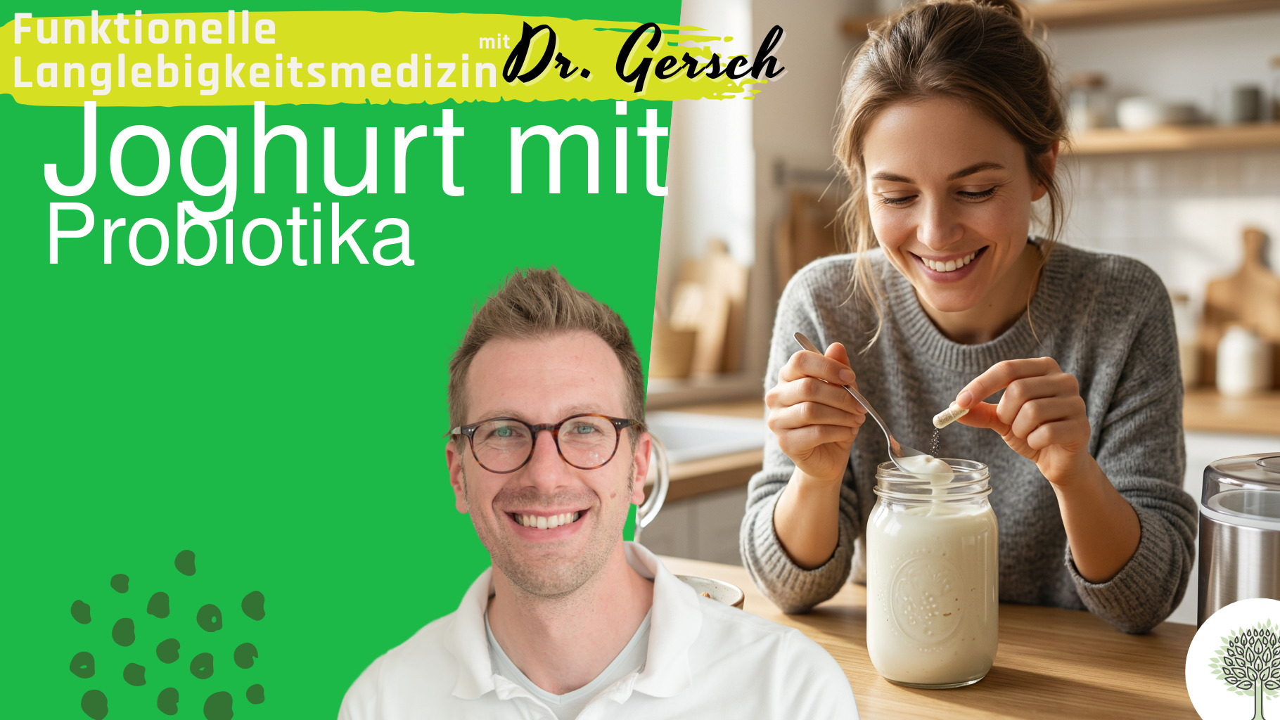 Joghurt aus Probiotika herstellen.