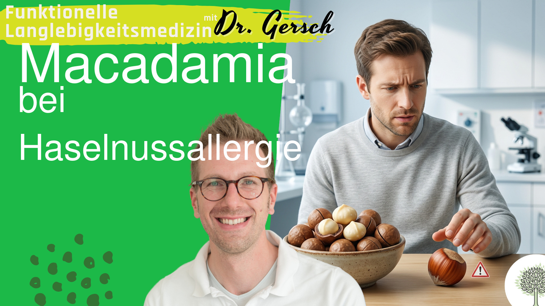 Video: Macadamian&uuml;sse essen trotz IgE auf Haselnuss.