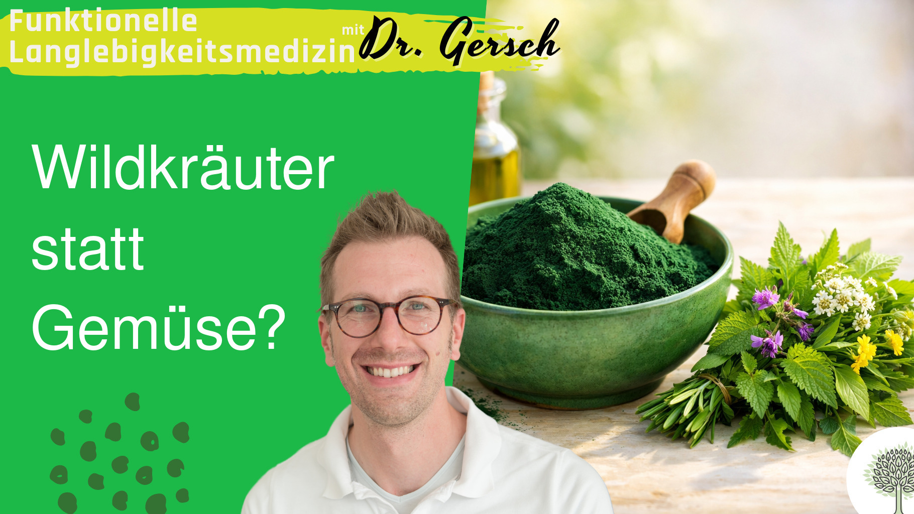 Wildkr&auml;uter und Spirulinapulver, wenn man wenig Gem&uuml;se isst.