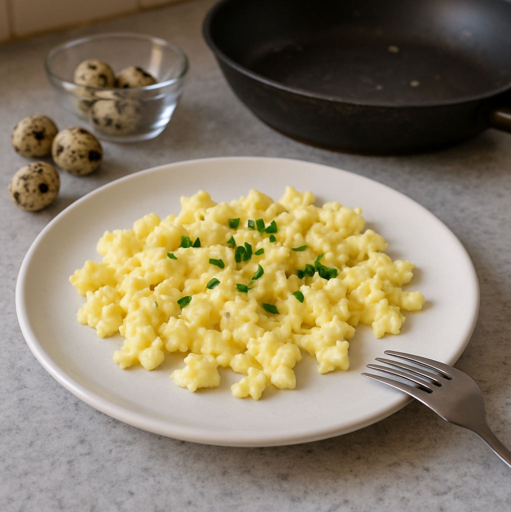 Rührei aus Wachteleiern